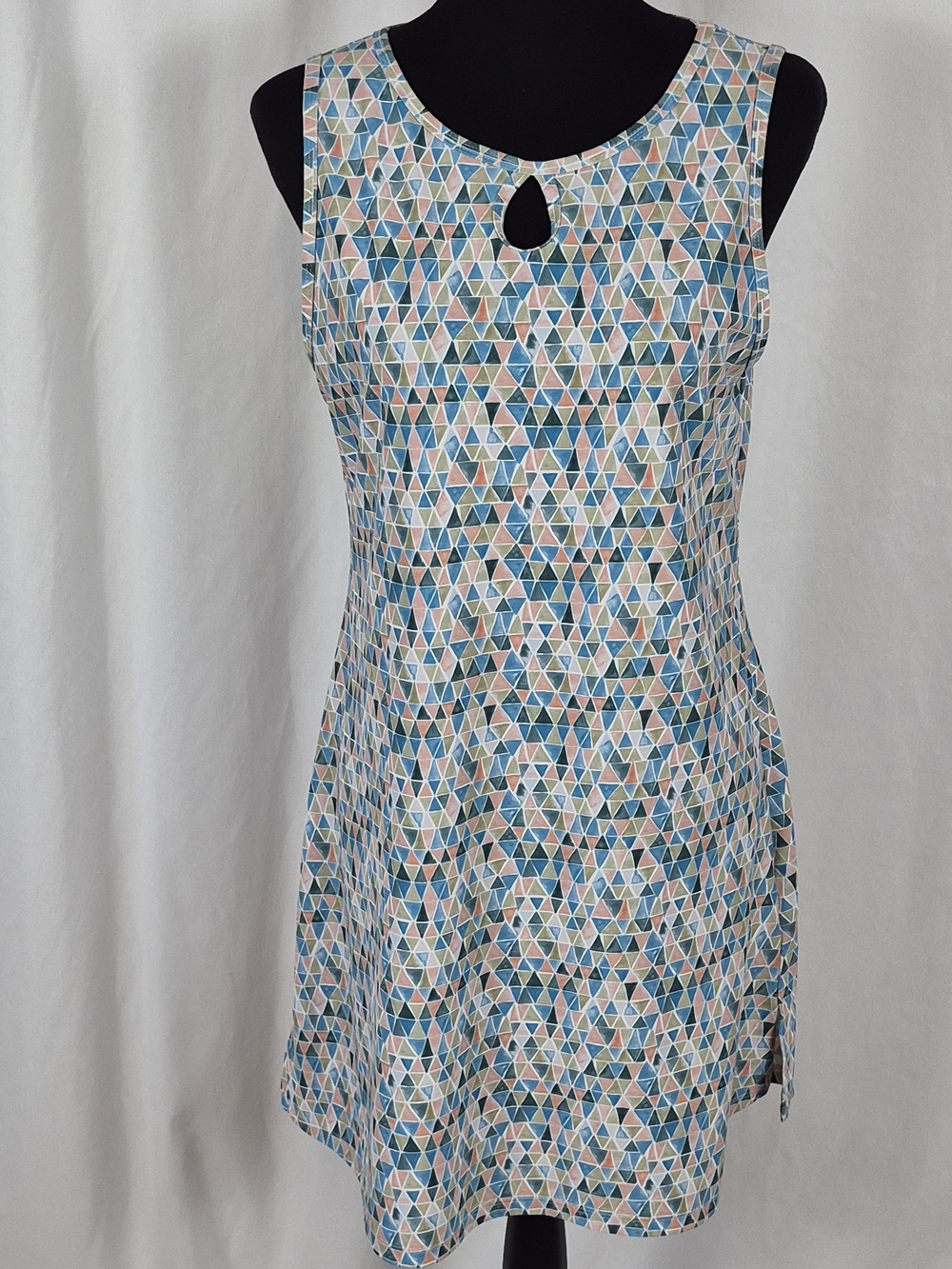 Nuu Muu The Original "Arroyo" Sleeveless Geometric Print Active Dress - Size L
